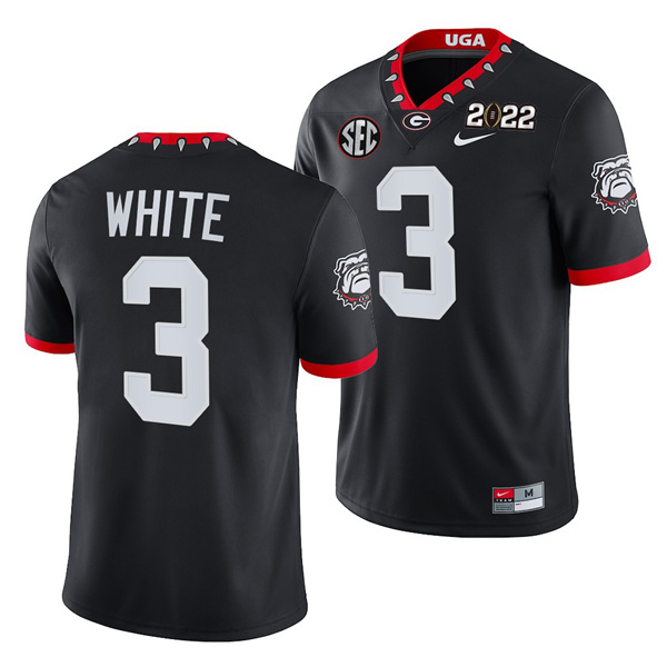Men’s Georgia Bulldogs #3 Zamir White 2022 Patch Black College Football Stitched Jersey Men’s Georgia Bulldogs #3 Zamir White 2022 Patch Black College Football Stitched Jersey